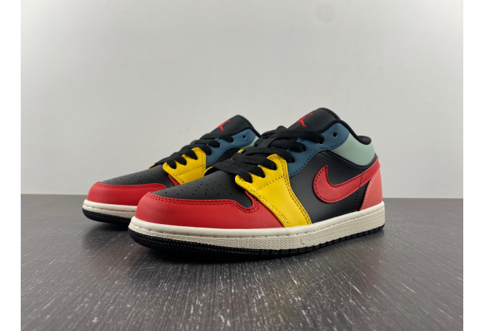 Air Jordan 1 Low SE Black Multi-Color (W) - DN3739-060