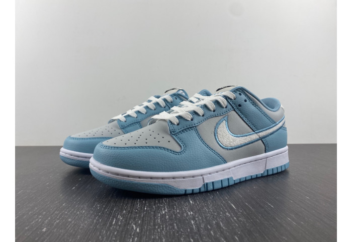 Nike Dunk Low 'Fleece Swish - Light Blue' - FB1871-011