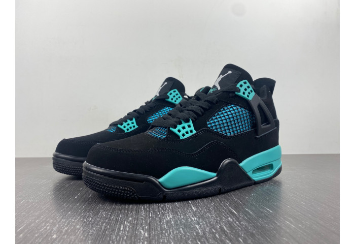 Air Jordan 4 Black T*f*ny Green BQ7669-132