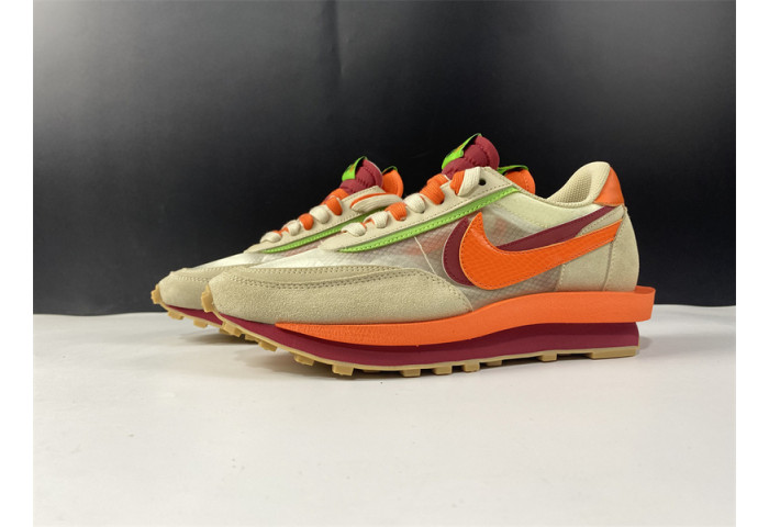 Nike LDWaffle CLOT sacai Net Orange Blaze - DH1347-100