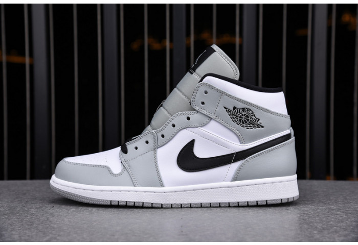 AIR Jordan 1 Mid Light Smoke Grey - 554724-092