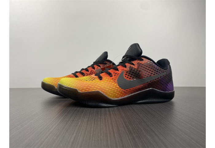 Nike Zoom Kobe 11 EM Sunset Red Black Yellow - AV6339-100