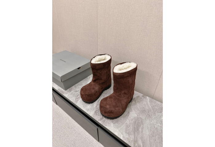 Ba1en*iaga Alaska Faux-Fur Low Boots