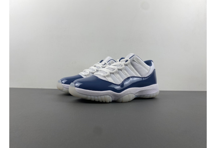 AIR JORDAN 11 LOW RETRO WHITE MIDNIGHT NAVY | FV5104-104