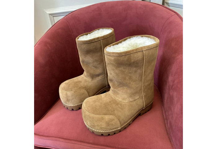 Ba1en*iaga Alaska Faux-Fur Low Boots