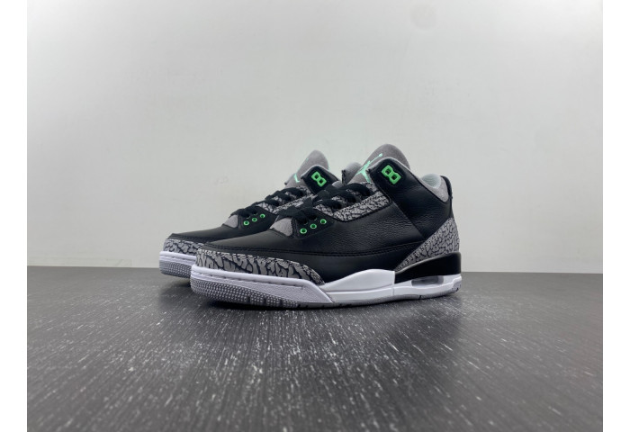 AIR JORDAN 3 "BLACK/GREEN GLOW" CT8532-031