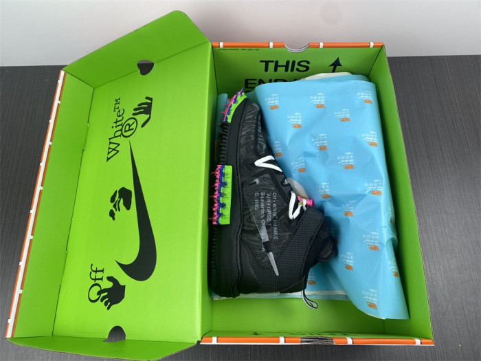 Nike Air Force 1 Mid Off-White Black DO6290-001