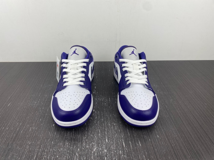 Air Jordan 1 Low White Purple 553558-515