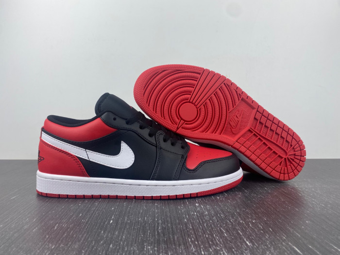 Air Jordan 1 Low "Bred Toe" 553558-066