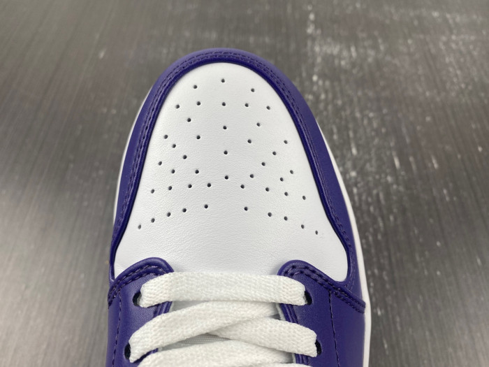 Air Jordan 1 Low White Purple 553558-515
