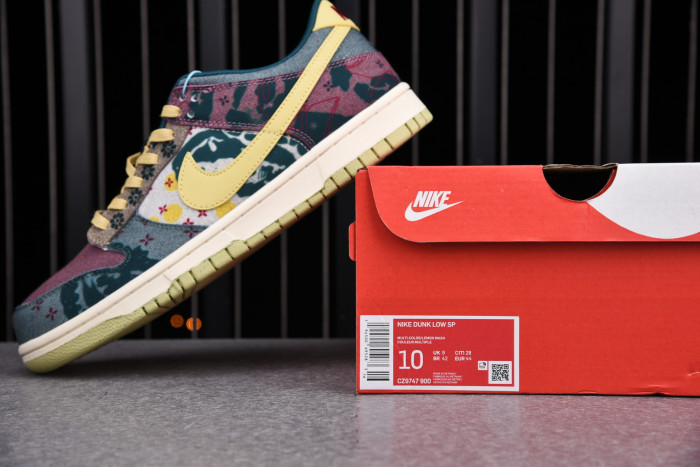 NIKE DUNK LOW LEMON WASH MULTI-COLOR CZ9747-900