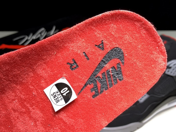 2019 Air Jordan 4 Retro OG Bred Black Cement 308497-060