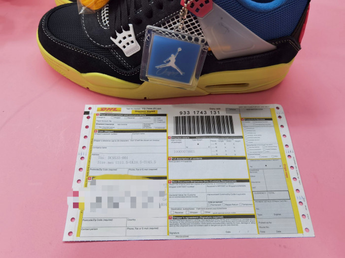 JORDAN 4 RETRO UNION OFF NOIR - DC9533-001