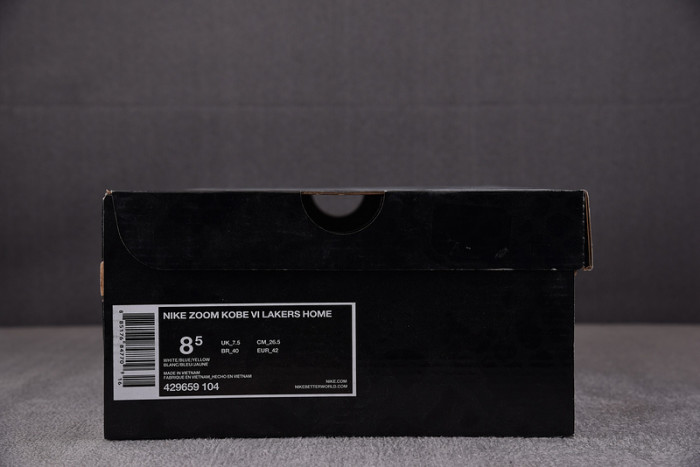 Nike Kobe 6 Lakers Home - 429659-104