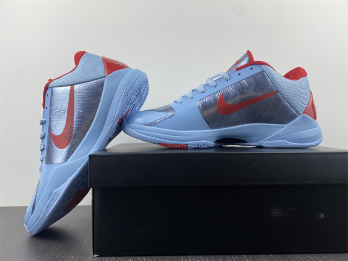 Nike Zoom Kobe 5 Blue Red Metallic Sliver CD4991-109