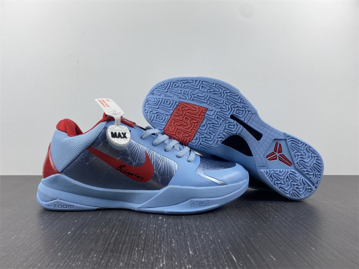 Nike Zoom Kobe 5 Blue Red Metallic Sliver CD4991-109