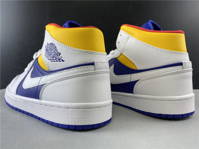 JORDAN 1 MID ROYAL BLUE LASER ORANGE 554724-131