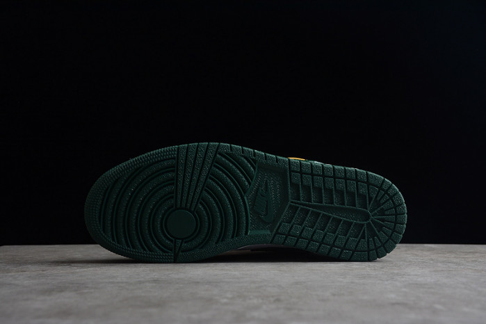 Air Jordan 1 Mid Green Yellow 554724-371