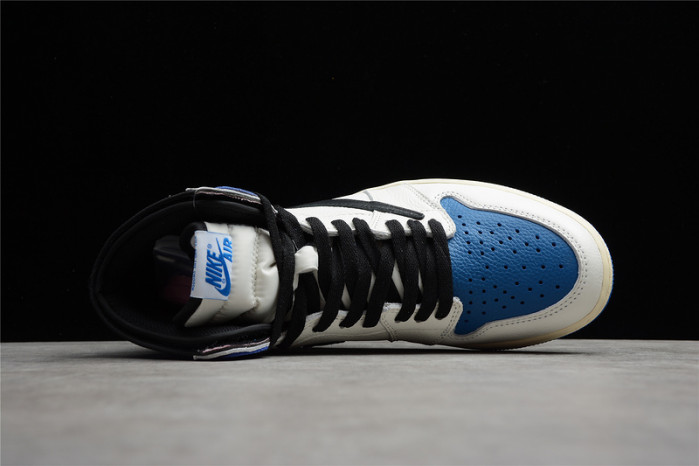 Travis Scott x Fragment x Air Jordan 1 Blue White DH3227-105