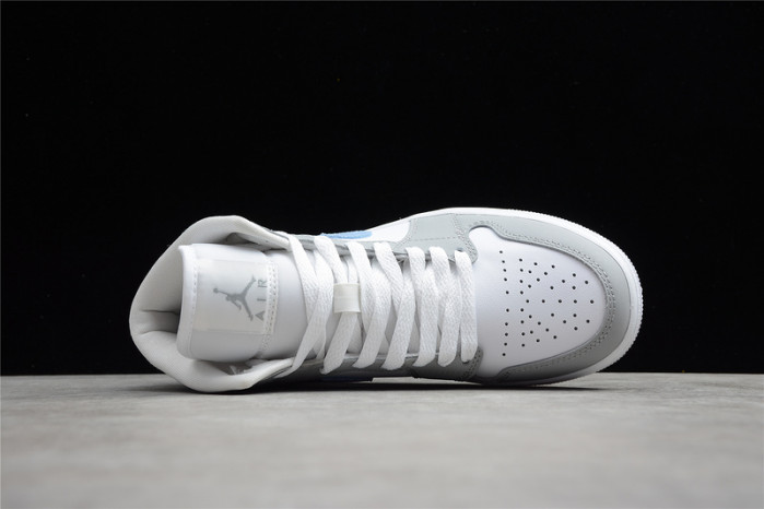 Air Jordan 1 Mid Wolf Grey Aluminum (W) - BQ6472-105