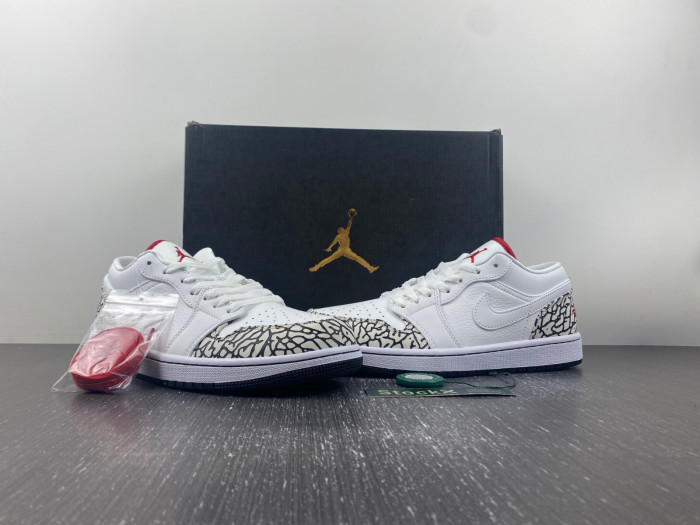 Air Jordan 1 Low Phat White Cement Grey 338145-162