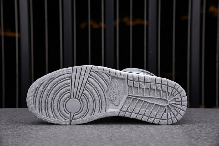 AIR Jordan 1 Mid Light Smoke Grey - 554724-092