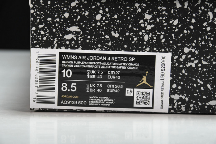 Air Jordan 4 WMNS “Canyon Purple” AQ9129-500