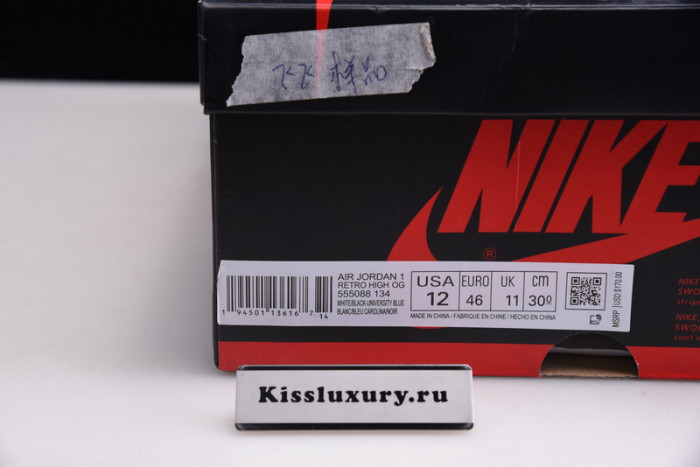 Air Jordan 1 High OG “University Blue 555088-134