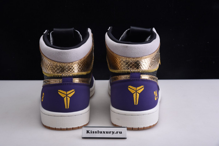 KOBE BRYANT X AIR JORDAN 1 HIGH OG BLACK-PURPLE 555088-171