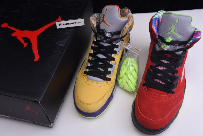 AIR JORDAN 5 SOLAR ORANGE WHAT THE CZ5725-700