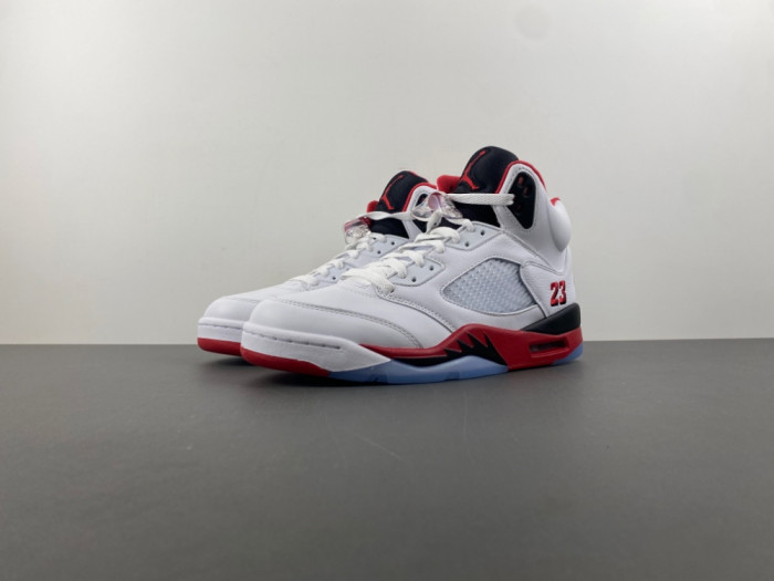 Air Jordan 5 Fire Red Black Tongue 2025 HQ7978-101