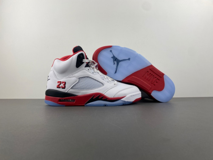 Air Jordan 5 Fire Red Black Tongue 2025 HQ7978-101