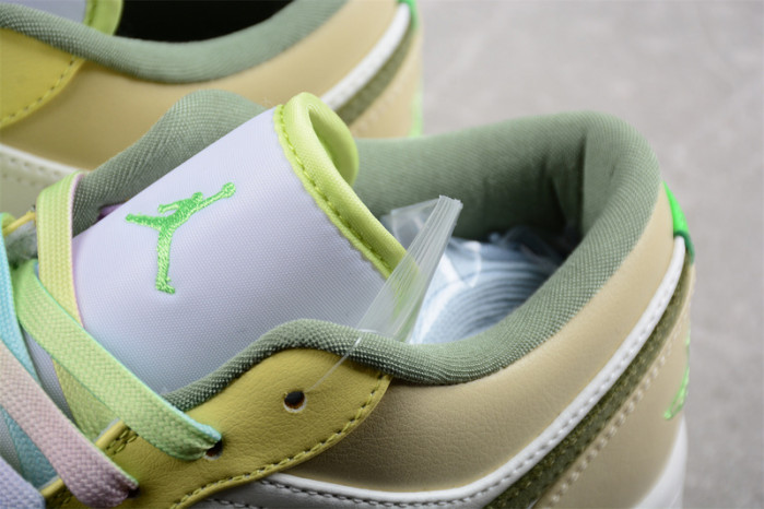Jordan 1 Low Sail White Oil Green  - FD9906-131