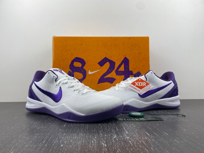Nike Kobe 8 Protro "White Court Purple" FQ3549-100