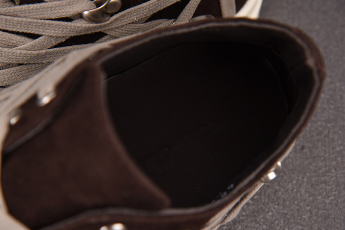 RICK 0WENS SNEAKERS(BROWN RED)