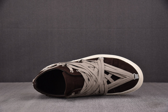 RICK 0WENS SNEAKERS(BROWN RED)