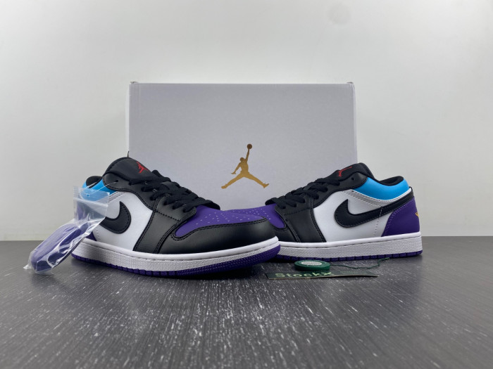 Air Jordan 1 Low Court Purple Tropical Twist 553558-154