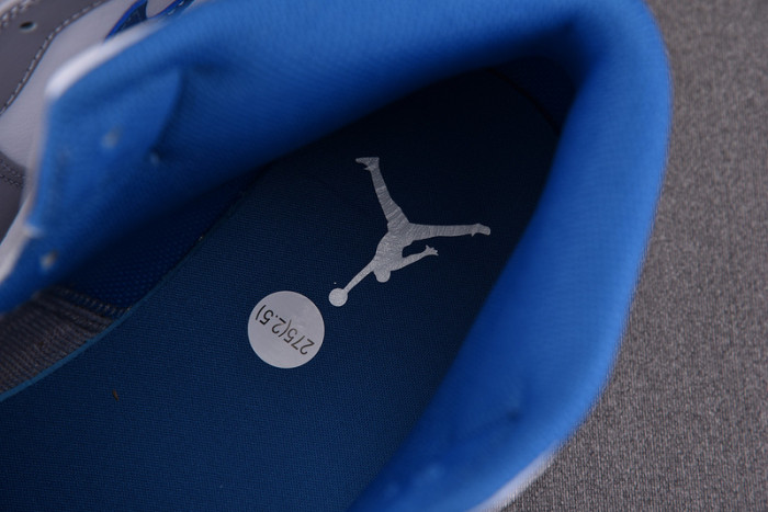 AIR Jordan 1 Mid True Blue Cement (GS) - DQ8423-014